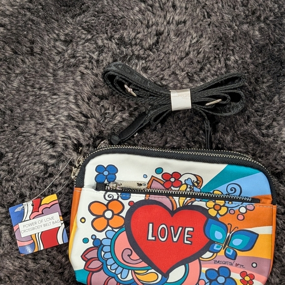 Brighton POWER OF LOVE  Crossbody Belt Bag Purse - Picture 2 of 10
